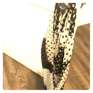 Polka dot infinity scarf